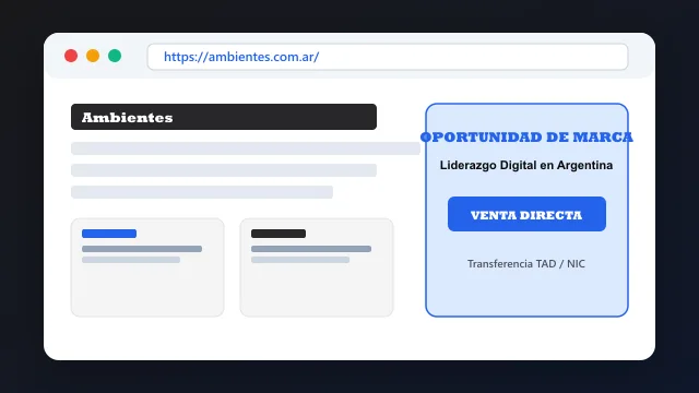 Modelo de aplicación comercial y proyectos digitales para ambientes.com.ar