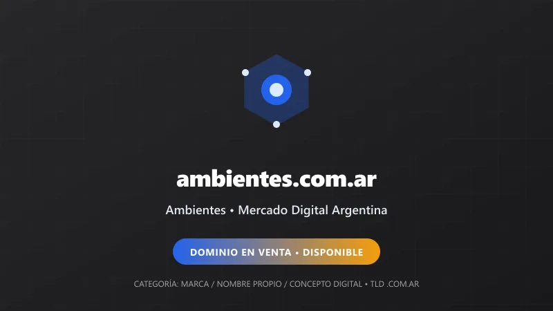 Identidad gráfica y activo digital para Ambientes en Argentina